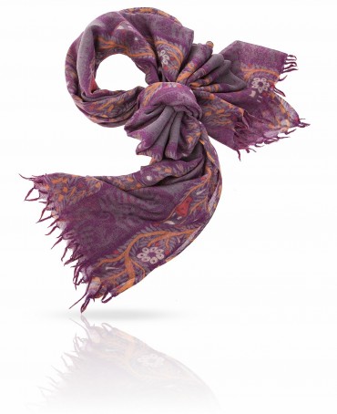 Палантин Женский ZW-TRIBAL/DEEP.PURPLE